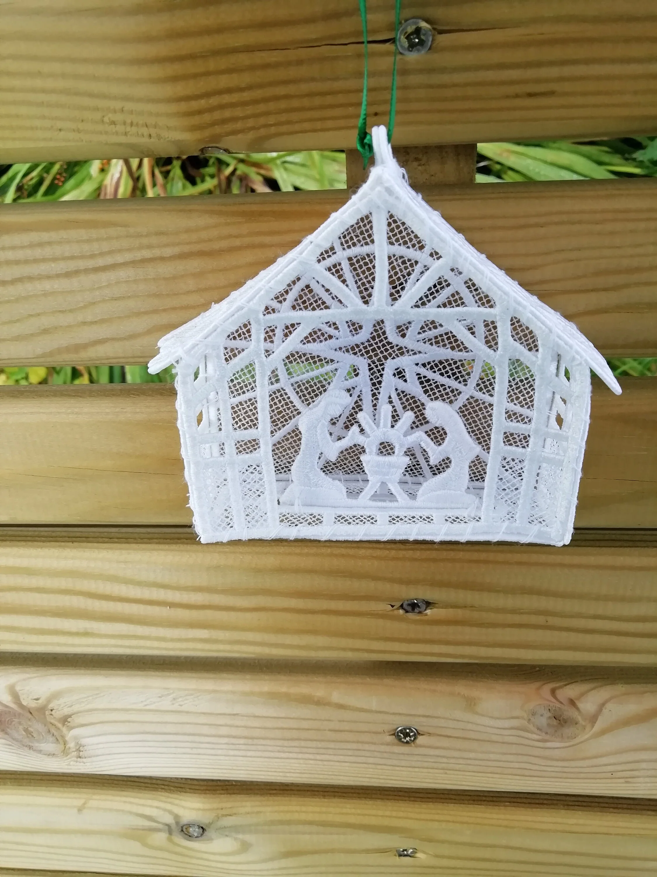 Nativity Scene kit, christmas lace, freestanding lace ornament, embroidery design, religious, artembroidery, bethlehem, christmas ornament - Image 3