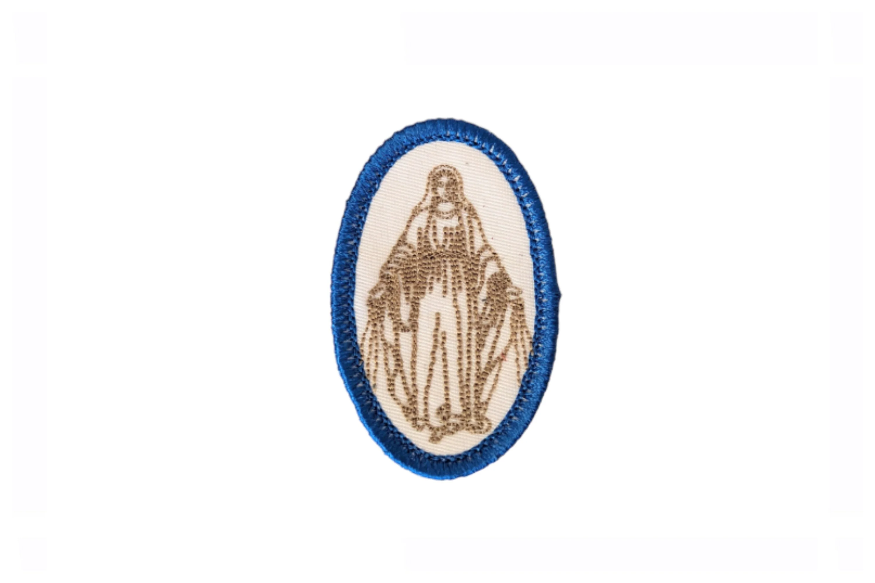 Our Lady of Grace badge, religious patch, iron on badge, sew on patch, embroidered badge, embroidered patch, Heart of Mary, pilgrimage - Image 4